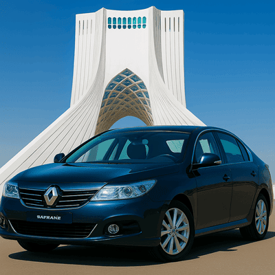 تاکسی بین شهری Renault Safrane خانوادگی با کابین راحت و تهویه اتوماتیک TaxiShik